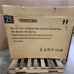 Phoenix NEW Husky Heavy-Duty 52 in. W x 20 in. D 9-Drawer Matte Gray Rolling Tool Cabinet