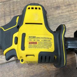 AS-IS Dewalt DCS369B ATOMIC 20V MAX Cordless One-Handed Reciprocating Saw (Tool Only)