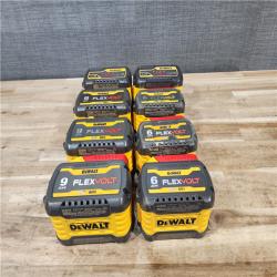 HOUSTON LOCATION - AS-IS DEWALT FLEXVOLT BATTERY PACK QTY - 8