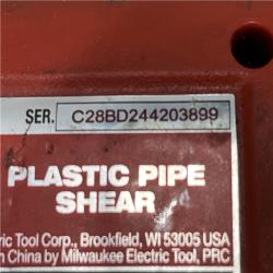 AS-IS Milwaukee 12V Lithium-Ion Cordless PVC Pipe Shear (Tool-Only)