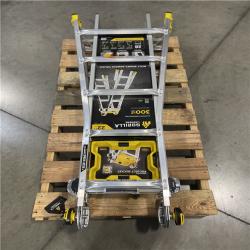 DALLAS LOCATION- NEW! GORILLA 22 ft. Reach MPXA Aluminum Multi-Position Ladder with Project Bucket  300 lbs. Load Capacity