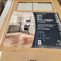 Phoenix Location AS-IS Hampton Bay Assembled Wall Kitchen Cabinet in Dove Gray Pallet