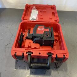 AS-IS - MILWAUKEE 100 Ft. REDLITHIUM Lithium-Ion USB Green Rechargeable Cross Line Laser Level Kit