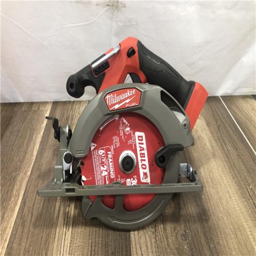 AS-IS Milwaukee FUEL 18V Lithium-Ion Brushless Cordless 6-1/2 in. Circular Saw (Tool-Only)