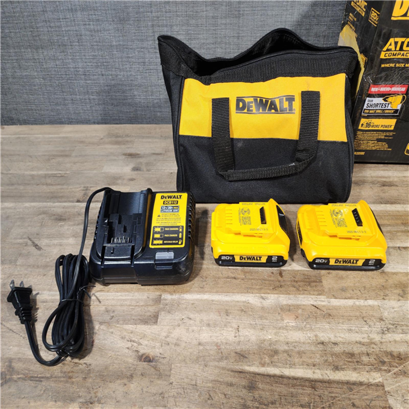 HOUSTON LOCATION - AS-IS DEWALT ATOMIC 20-Volt MAX Lithium-Ion Cordless Combo Kit