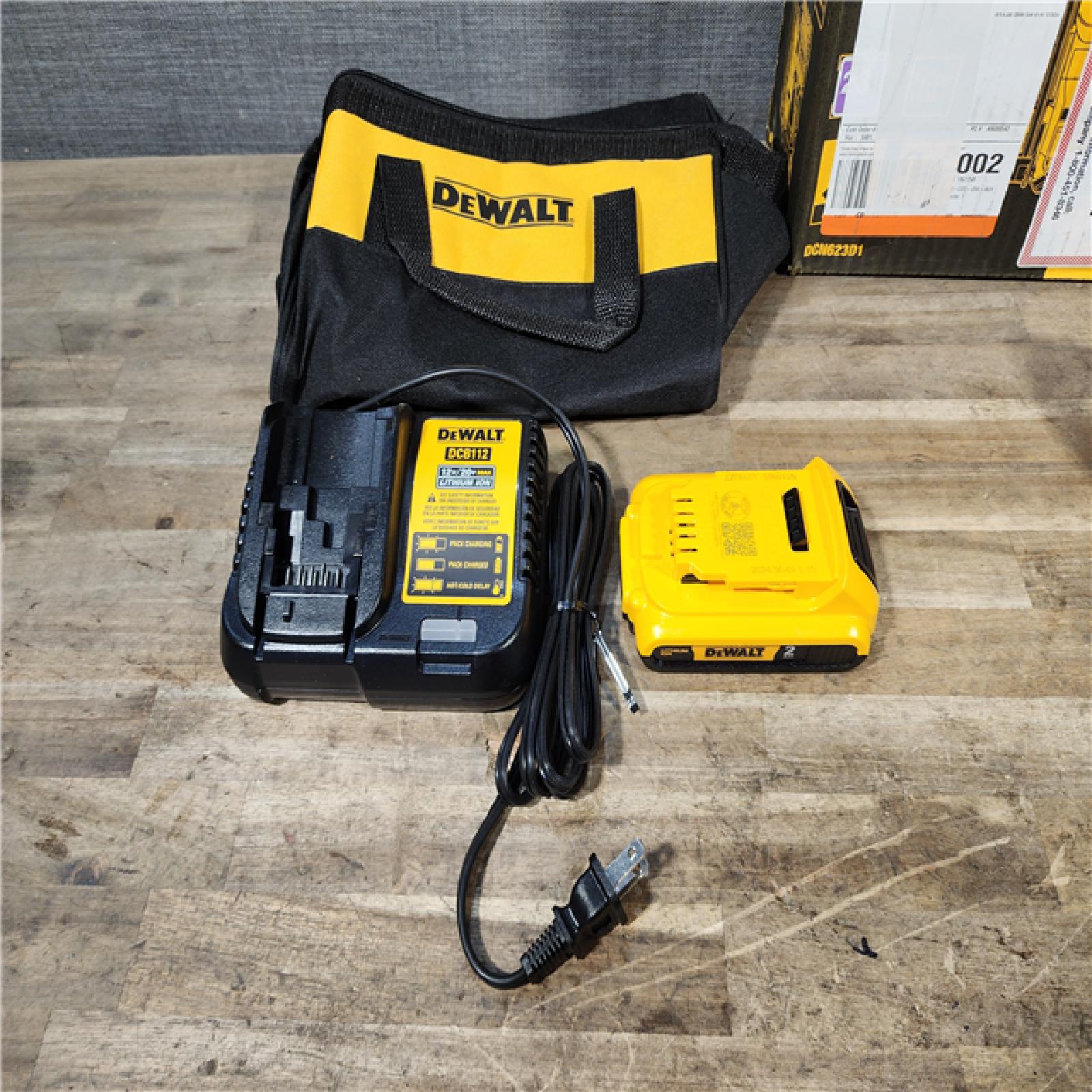 HOUSTON LOCATION - AS-IS DeWalt DCN623D1 20V MAX Atomic Compact Cordless Pin Nailer Kit