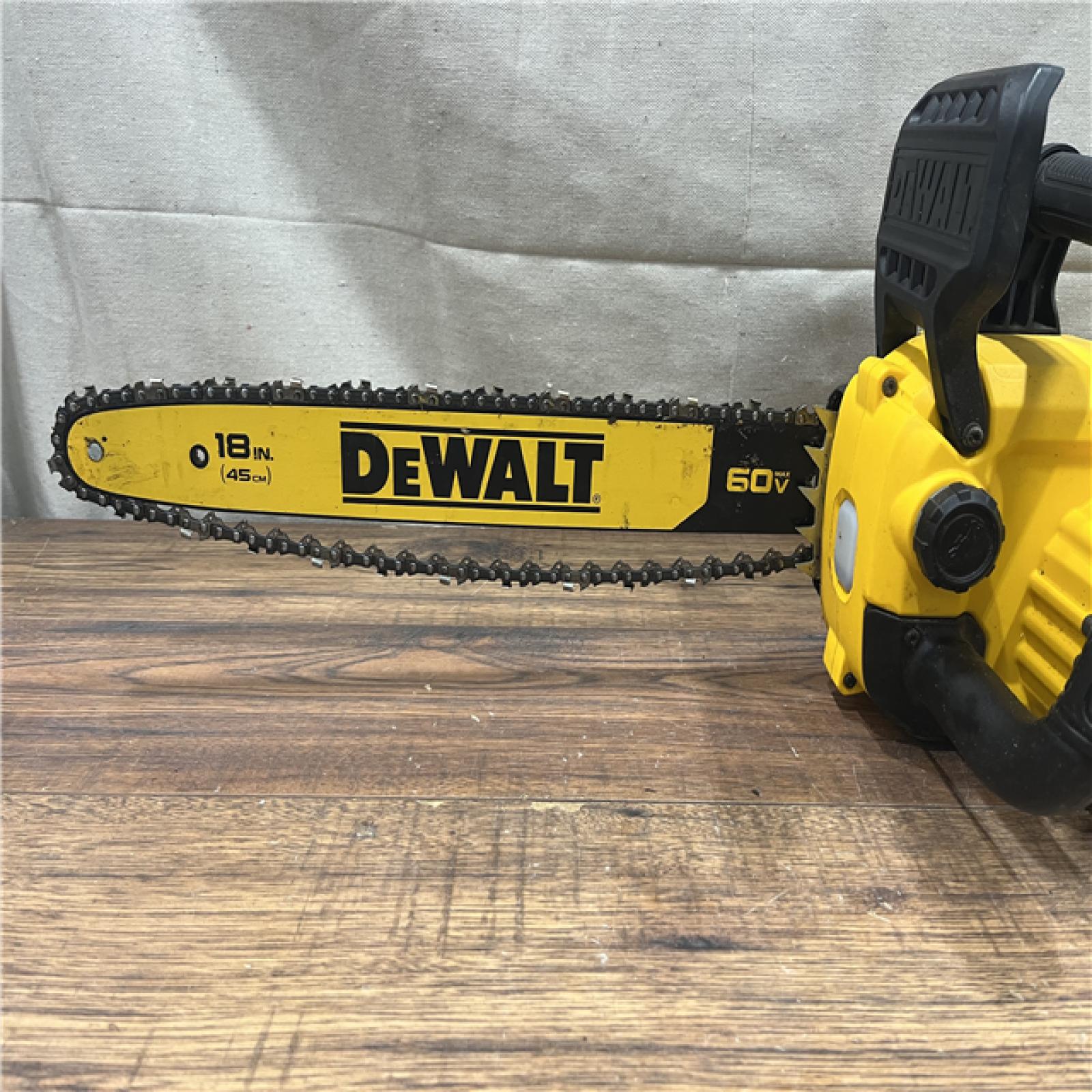AS-IS DEWALT DCCS672B FLEXVOLT 60V MAX Brushless Cordless 18 Chainsaw (Tool Only)