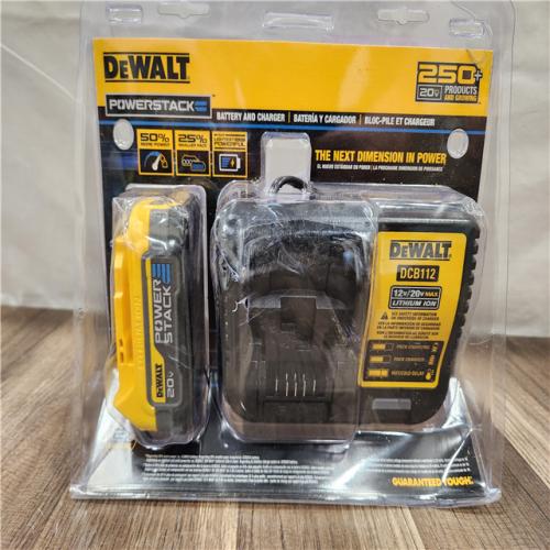 AS-IS- DEWALT DCBP034C 20V MAX Starter Kit with PowerStack Lithium-Ion Compact Battery and Charger