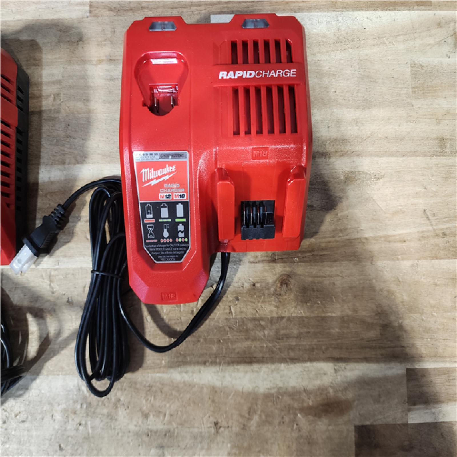 HOUSTON LOCATION - AS - IS MILWAUKEE BATTERY CHARGER PACK QTY - 2