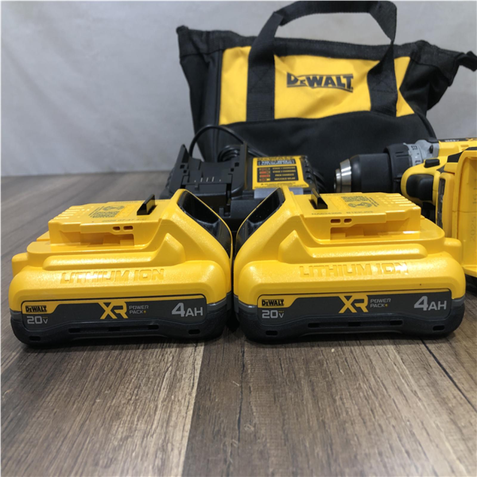 AS-IS DEWALT 20V XR Lithium-Ion Cordless Brushless 1/2 in. Drill/Driver Kit