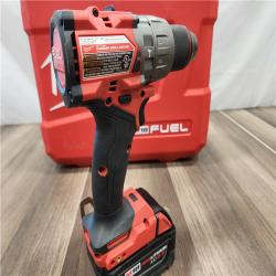 AS-IS Milwaukee 2904-22 Hammer Drill Driver Kit with Batteries  Charger & Tool Case  Red