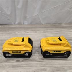 AS-IS DEWALT 20V MAX XR 4 Ah Li-Ion Battery (2 Pc) DCB204-2