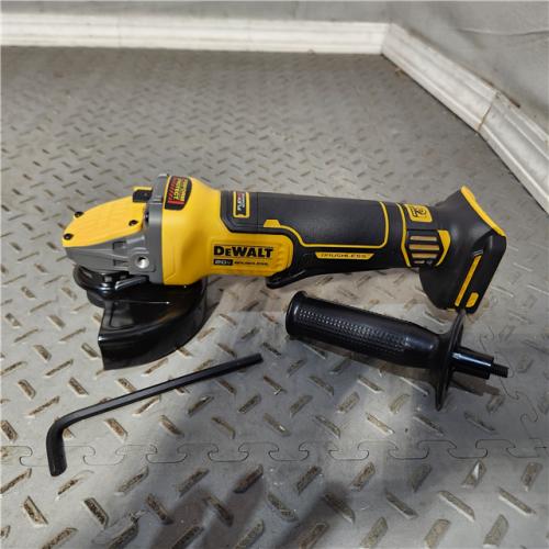 HOUSTON Location-AS-IS-DEWALT DCG416B 20V MAX Lithium-Ion Brushless Cordless 4-1/2 - 5  Paddle Switch Angle Grinder with Flexvolt Advantage (Tool Only) APPEARS IN NEW! Condition