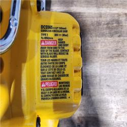 HOUSTON LOCATION - AS-IS DeWALT DCS565B 20V Max Brushless 6.5   Cordless Circular Saw (TOOL ONLY)