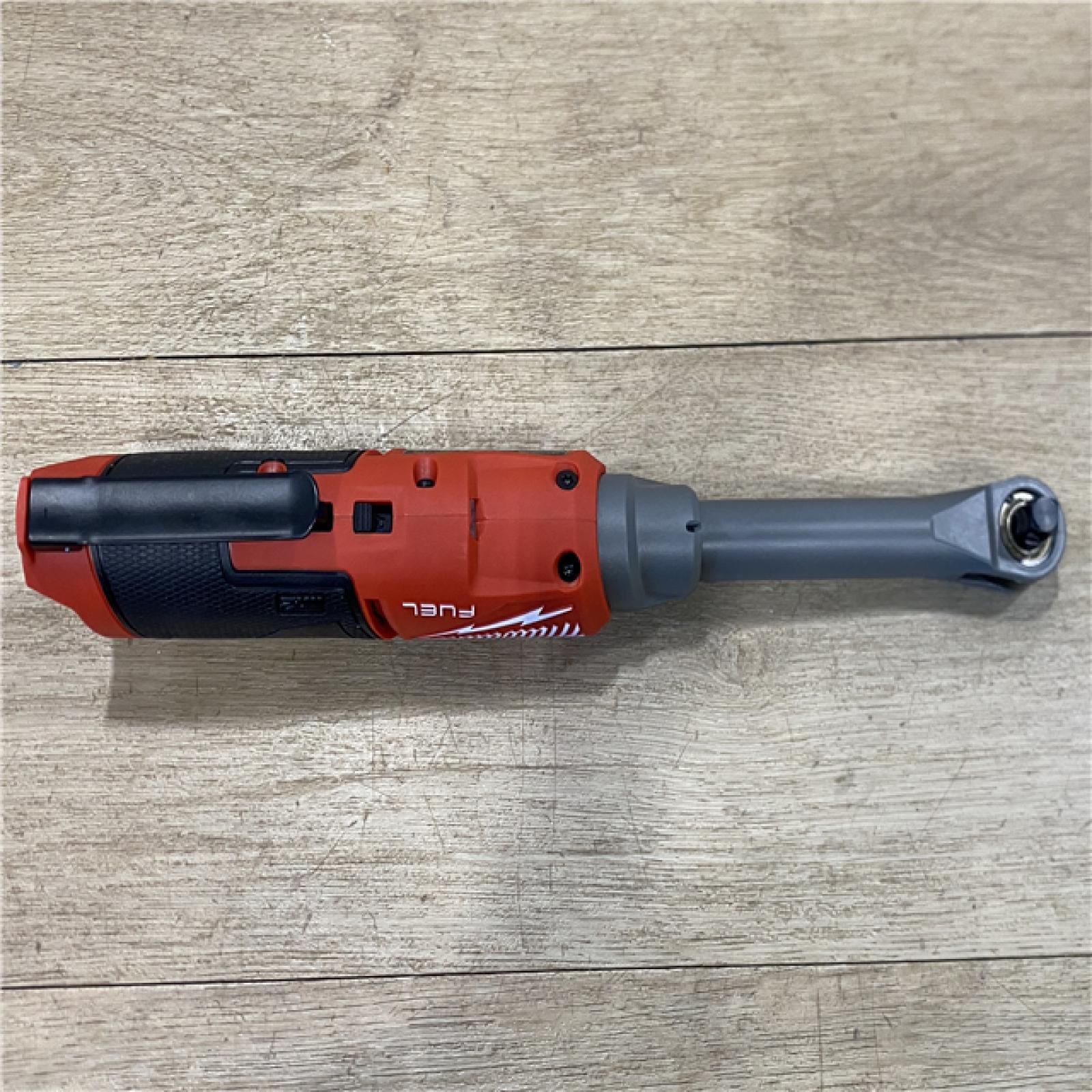 AS-IS Milwaukee FUEL 12V Lithium-Ion Brushless Cordless 3/8 in. Extended Reach High Speed Ratchet (Tool Only)