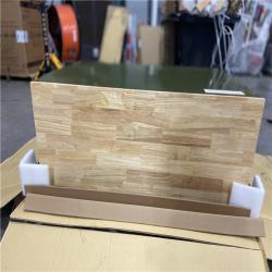 DALLAS LOCATION - Husky 46 in. W x 18.1 in. D 9-Drawer Army Green Mobile Workbench Cabinet with Solid Wood Top