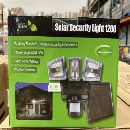 DALLAS LOCATION -  NEW! Nature Power security light 1200 lumens PALLET ( 31 UNITS)