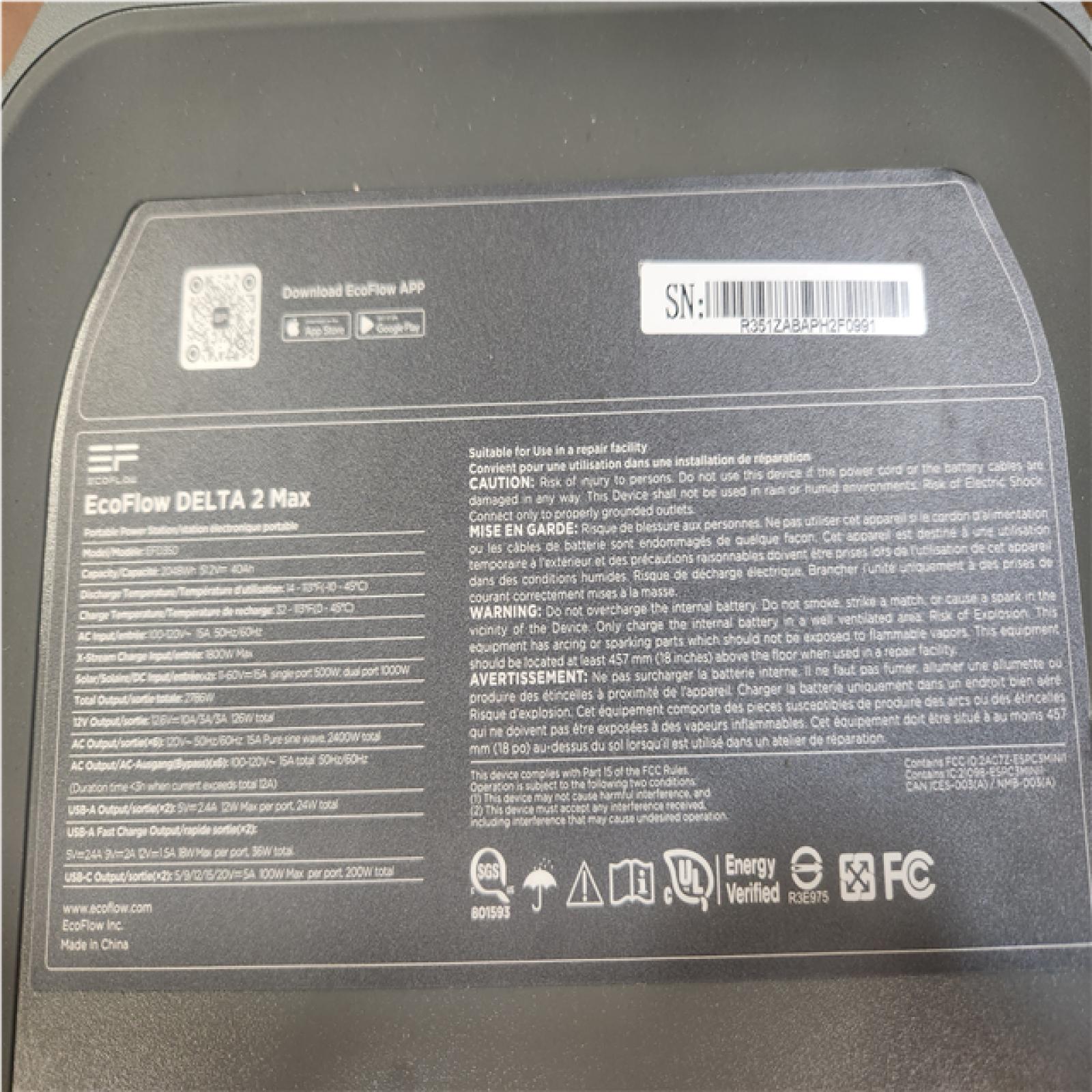 Phoenix NEW EcoFlow DELTA 2 Max Portable Power Station