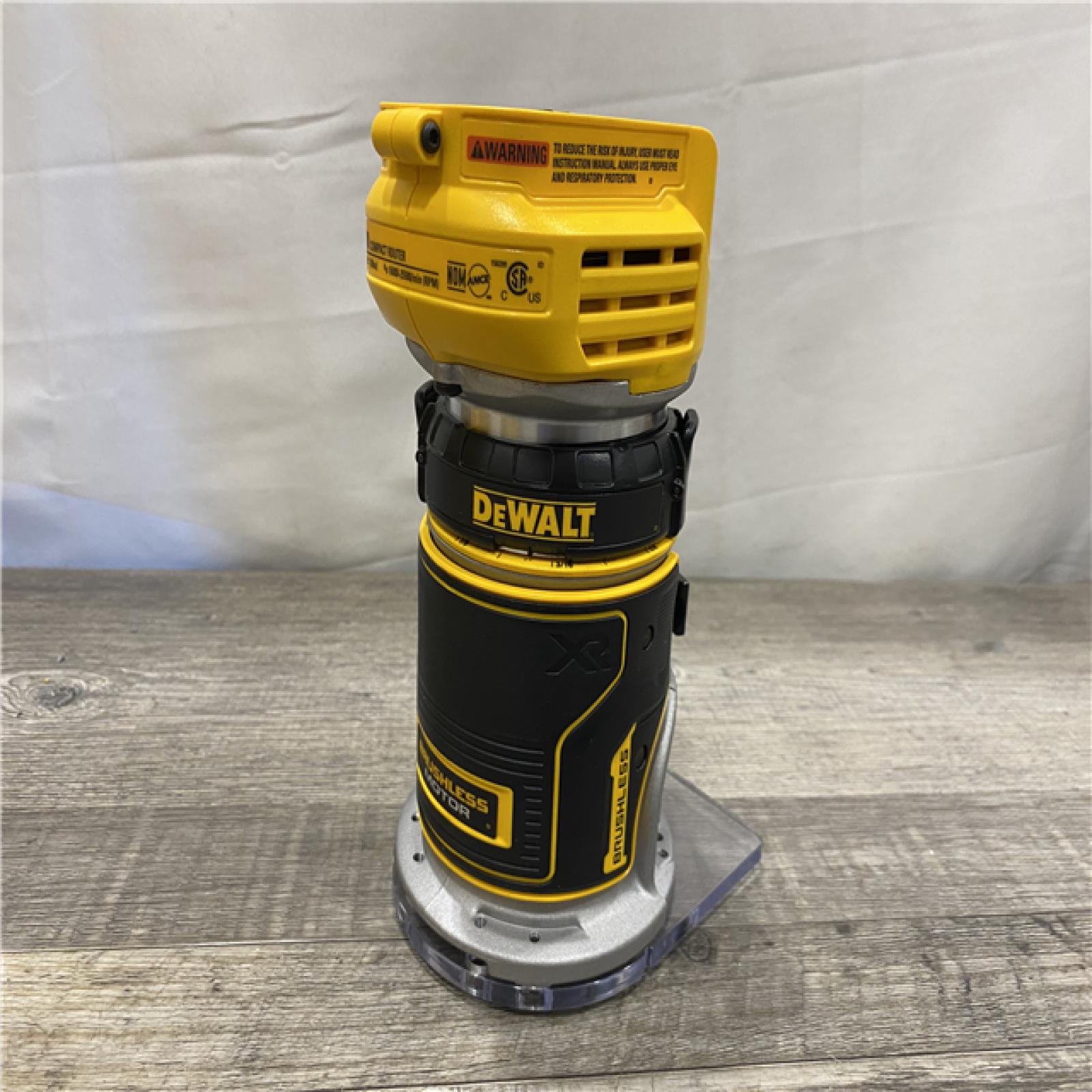 AS-IS DEWALT 20V MAX XR Cordless Brushless Fixed Base Compact Router (Tool Only)