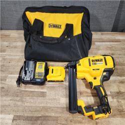 HOUSTON LOCATION - AS - IS DEWALT 20V MAX XR Lithium-Ion Cordless 18-Gauge Narrow Crown Stapler Kit