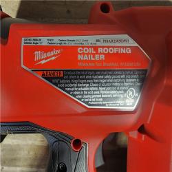 HOUSTON LOCATION - AS-IS (APPEARS LIKE NEW) Milwaukee M18 FUEL Coil Roofing Nailer (TOOL ONLY)
