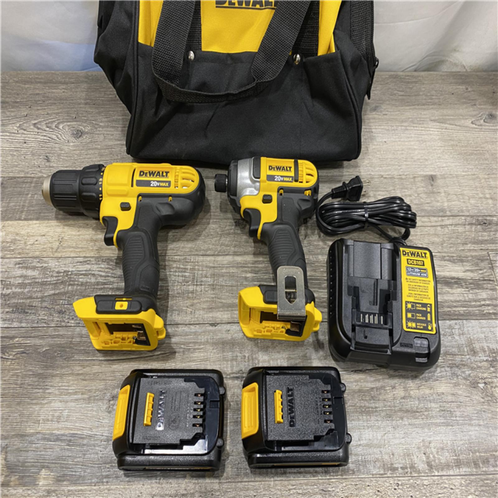 AS-IS DEWALT 20V MAX Cordless Drill/Impact 2 Tool Combo Kit