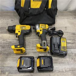 AS-IS DEWALT 20V MAX Cordless Drill/Impact 2 Tool Combo Kit