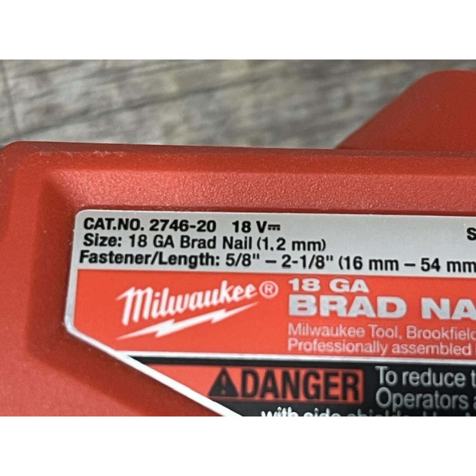 AS-IS Milwaukee FUEL 18-Volt Lithium-Ion Brushless Cordless Gen II 18-Gauge Brad Nailer (Tool-Only)