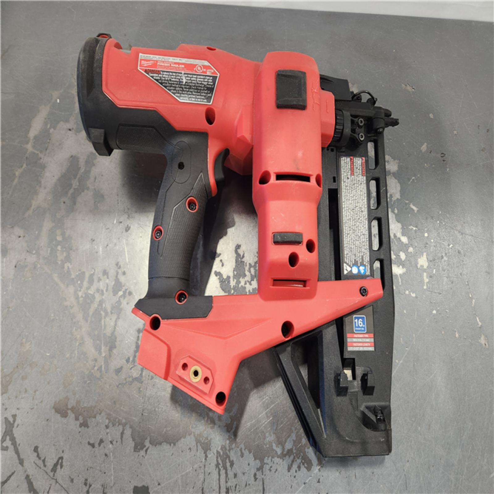 AS-IS- MILWAUKEE 16 GAUGE STRAIGHT FINISH NAILER (TOOL ONLY)