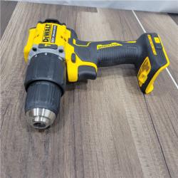 AS-IS DEWALT ATOMIC 20-Volt Lithium-Ion Cordless 1/2 in. Compact Hammer Drill with 3.0Ah Battery, Charger and Bag