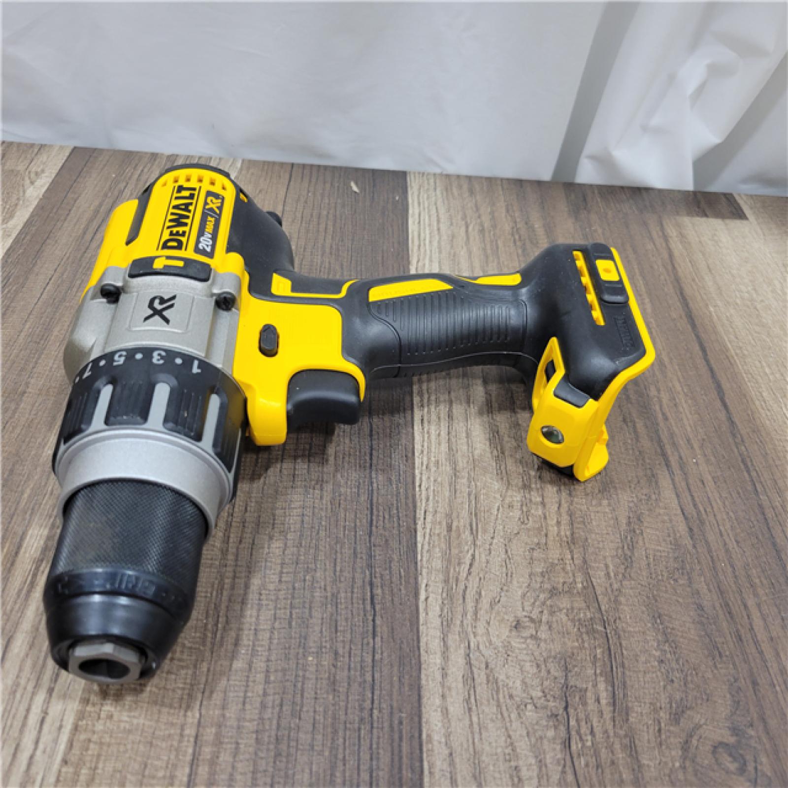 AS-IS DEWALT 20V XR Lithium-Ion Cordless Hammer Drill Kit with 8.0 Ah Battery, Charger and Kit Bag