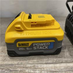 AS-IS DEWALT 20V MAX XR POWERSTACK Lithium-Ion Battery Starter Kit with 5.0Ah Battery and Charger