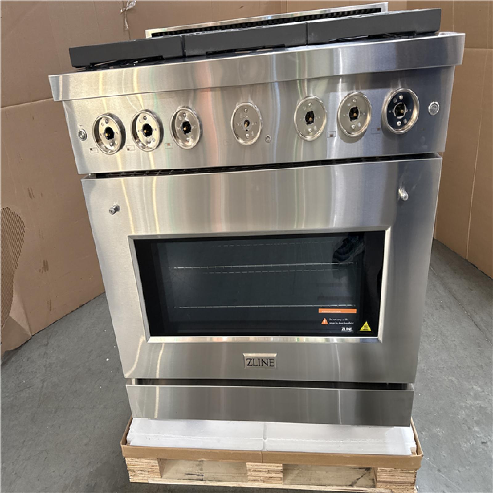 California AS-IS ZLINE 36 Dual Fuel Range SDR36 (Dents to rear)