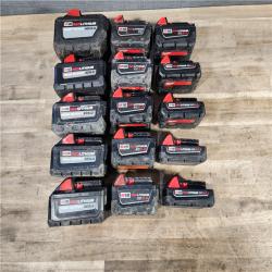 HOUSTON LOCATION - AS-IS MILWAUKEE BATTERY PACK QTY - 15