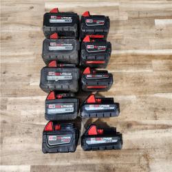 HOUSTON LOCATION - AS-IS MILWAUKEE BATTERY PACK QTY - 10