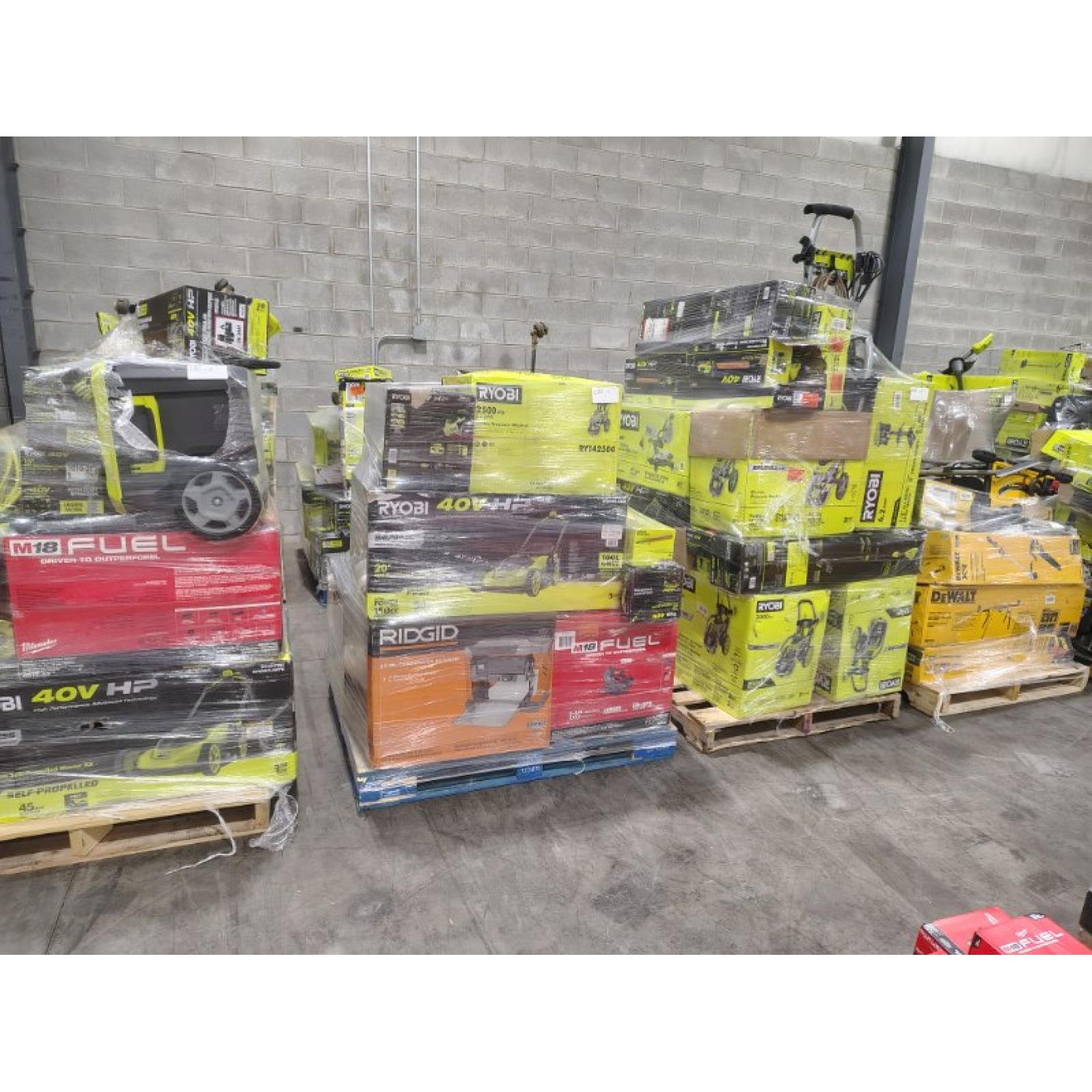 Pittston Location As-Is Power Tools Partial Truckload (15 Pallets) 1085-A