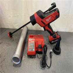 AS-IS - Milwaukee M18 18V Lithium-Ion Cordless 20 Oz. Caulk and Adhesive Gun Kit