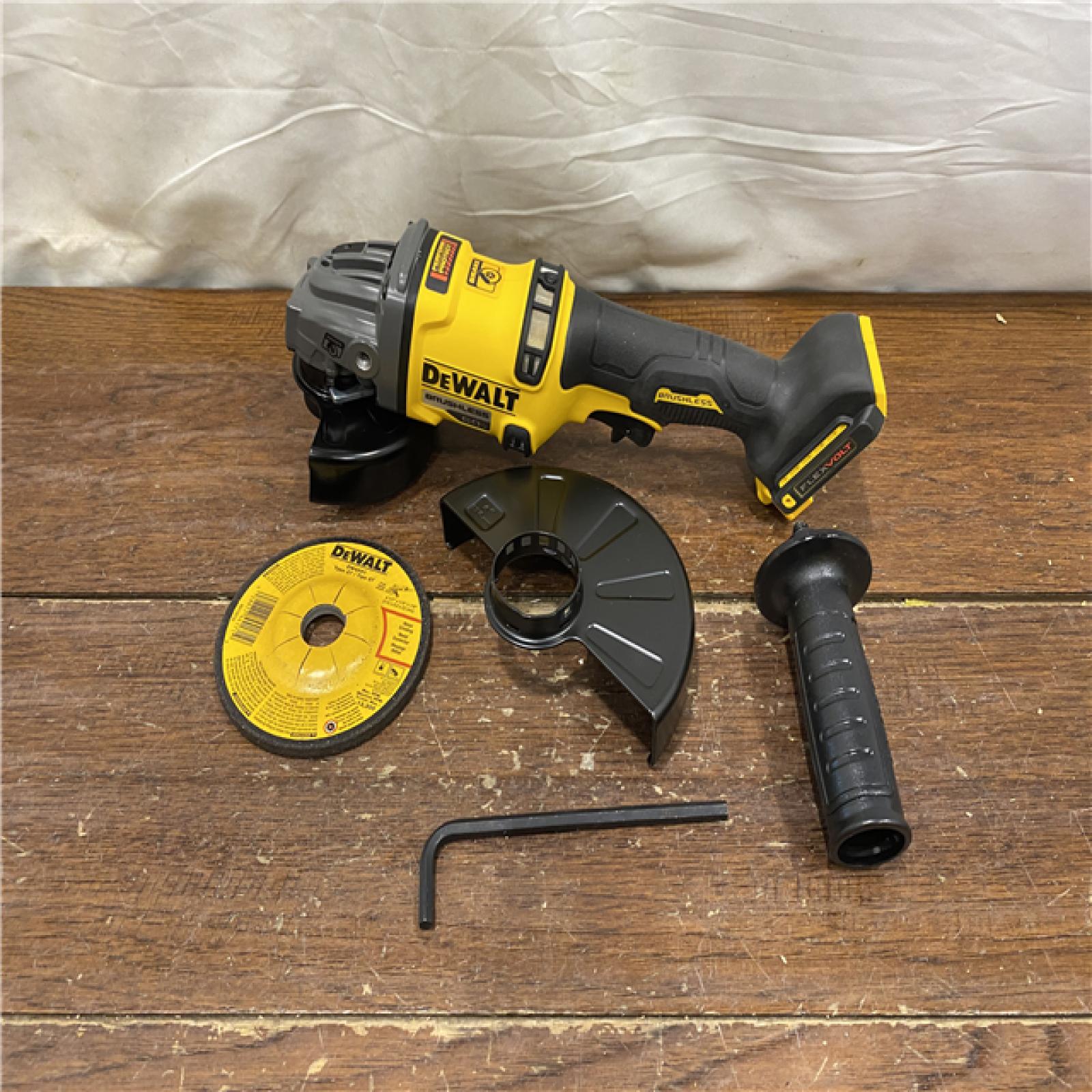 AS-IS DEWALT 60V MAX Cordless Brushless 4.5 in. to 6 in. Small Angle Grinder with Kickback Brake (Tool Only)