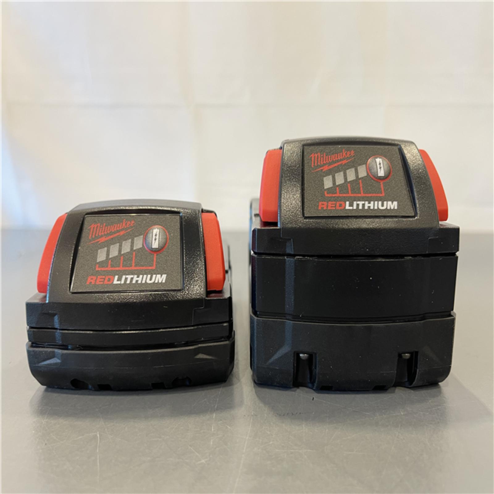 AS-IS - Milwaukee M18 18-Volt Lithium-Ion Starter Kit with One 5.0 Ah and One 2.0 Ah Battery and Charger