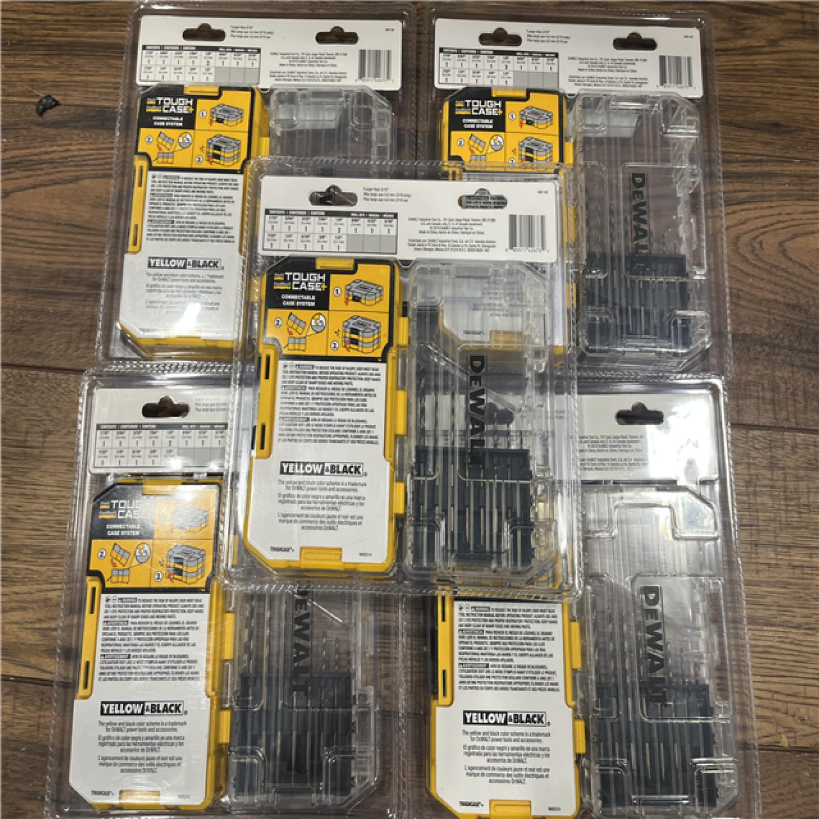 NEW DEWALT Black Oxide Drill Bit Set (14-Piece) 5 UNITS