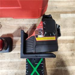 HOUSTON LOCATION - AS - IS Milwaukee 12-Volt Lithium-Ion Cordless Green 250 ft. 3-Plane Laser Level Kit
