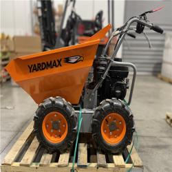 DALLAS LOCATION - LIKE NEW! YARDMAX YD4103 Power Wheelbarrow  660lb. Capacity  Briggs CR950  6.5 hp  208cc
