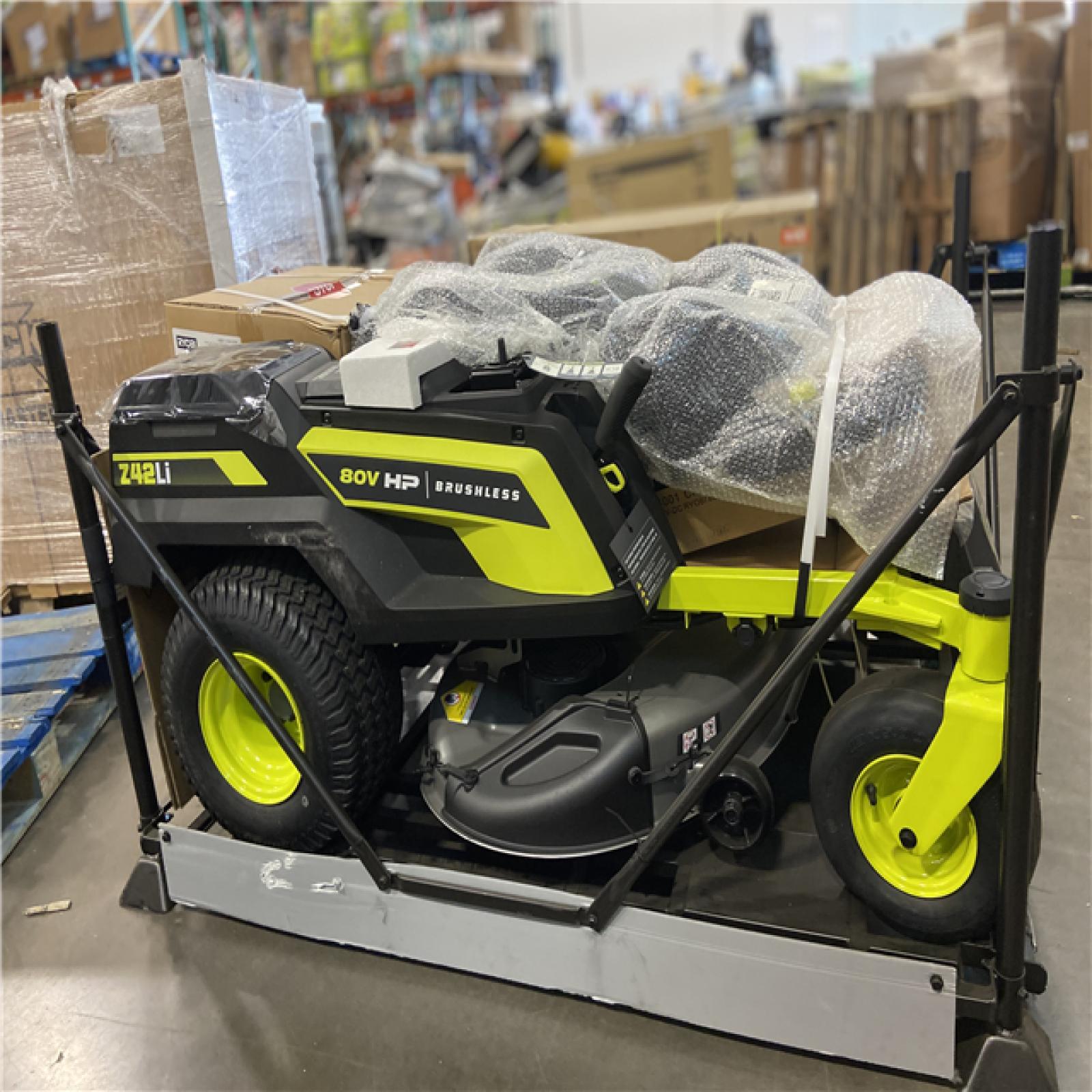 DALLAS LOCATION - RYOBI 80V HP Brushless 42 in. Battery Electric Cordless Zero Turn Riding Mower