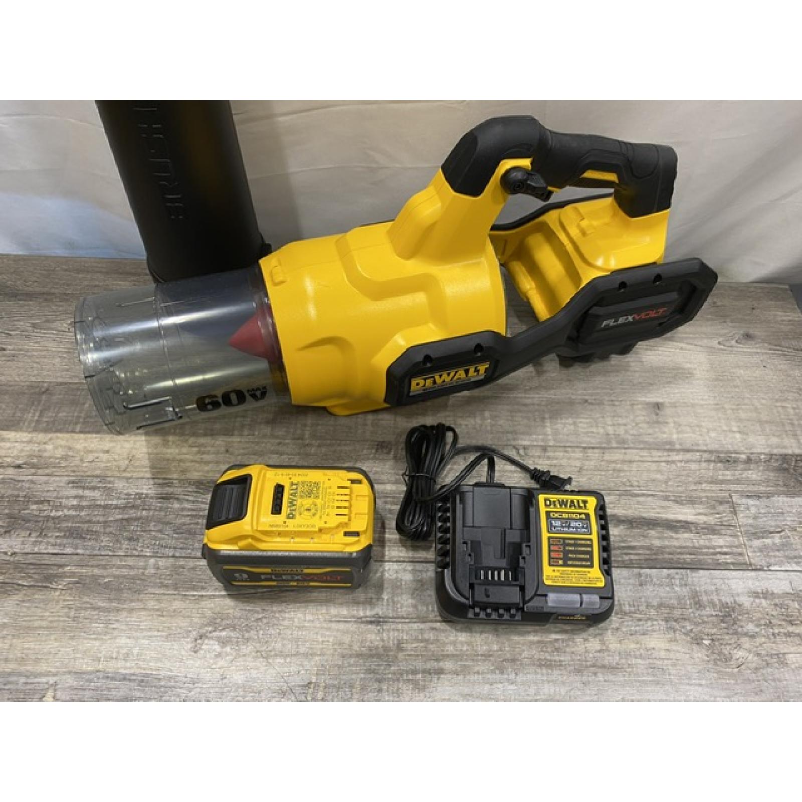 AS-IS DEWALT FLEXVOLT 60V MAX 125 MPH 600 CFM Brushless Cordless Battery Powered Blower Kit