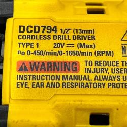 AS-IS DEWALT Atomic 20V Lithium-Ion Cordless Compact 1/2 in. Drill/Driver Kit