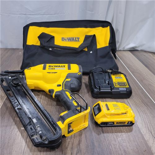 AS-IS  DEWALT 20V MAX XR 15 Ga. Cordless 34 Deg Nailer 20 V