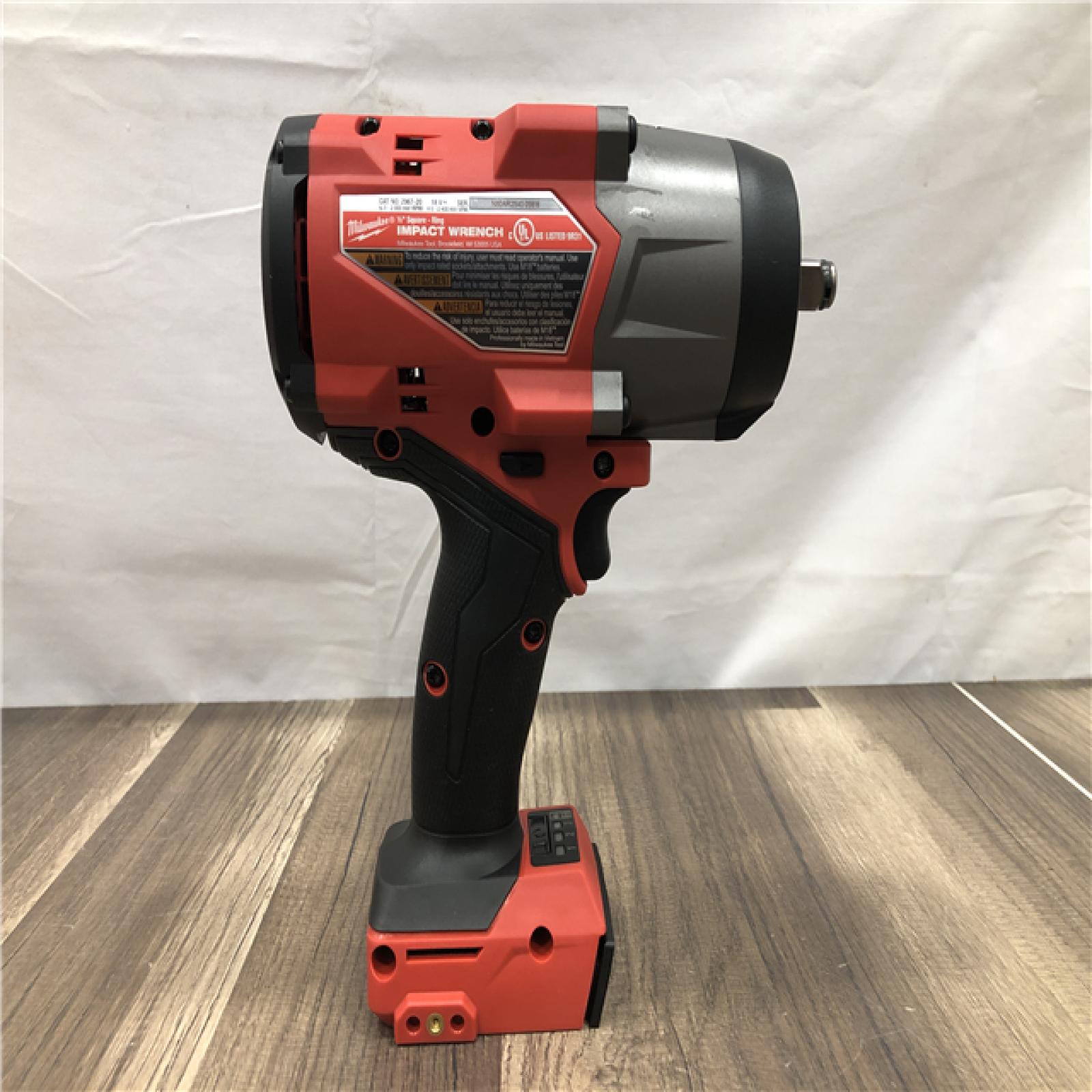 AS-IS Milwaukee  FUEL 18V Lithium-Ion Brushless Cordless 1/2 in. Impact Wrench w/Friction Ring Kit