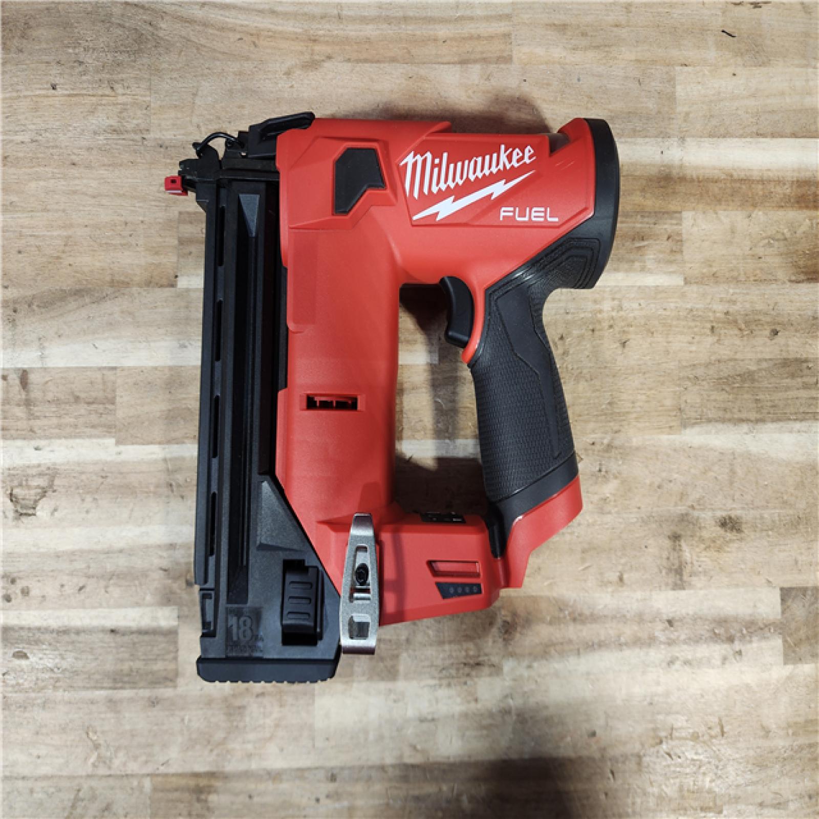 HOUSTON LOCATION - AS-IS Milwaukee  FUEL 12-Volt Lithium-Ion Brushless Cordless 18-Gauge 1-1/2 in. Compact Brad Nailer (Tool Only)
