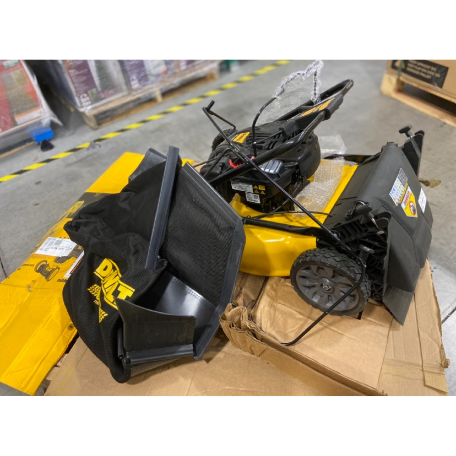 DALLAS LOCATION - DEWALT 21 in. 150cc Briggs and Stratton 625ex Engine Rear Wheel Drive 2-in-1 Gas Self Propelled Walk Behind Lawn Mower