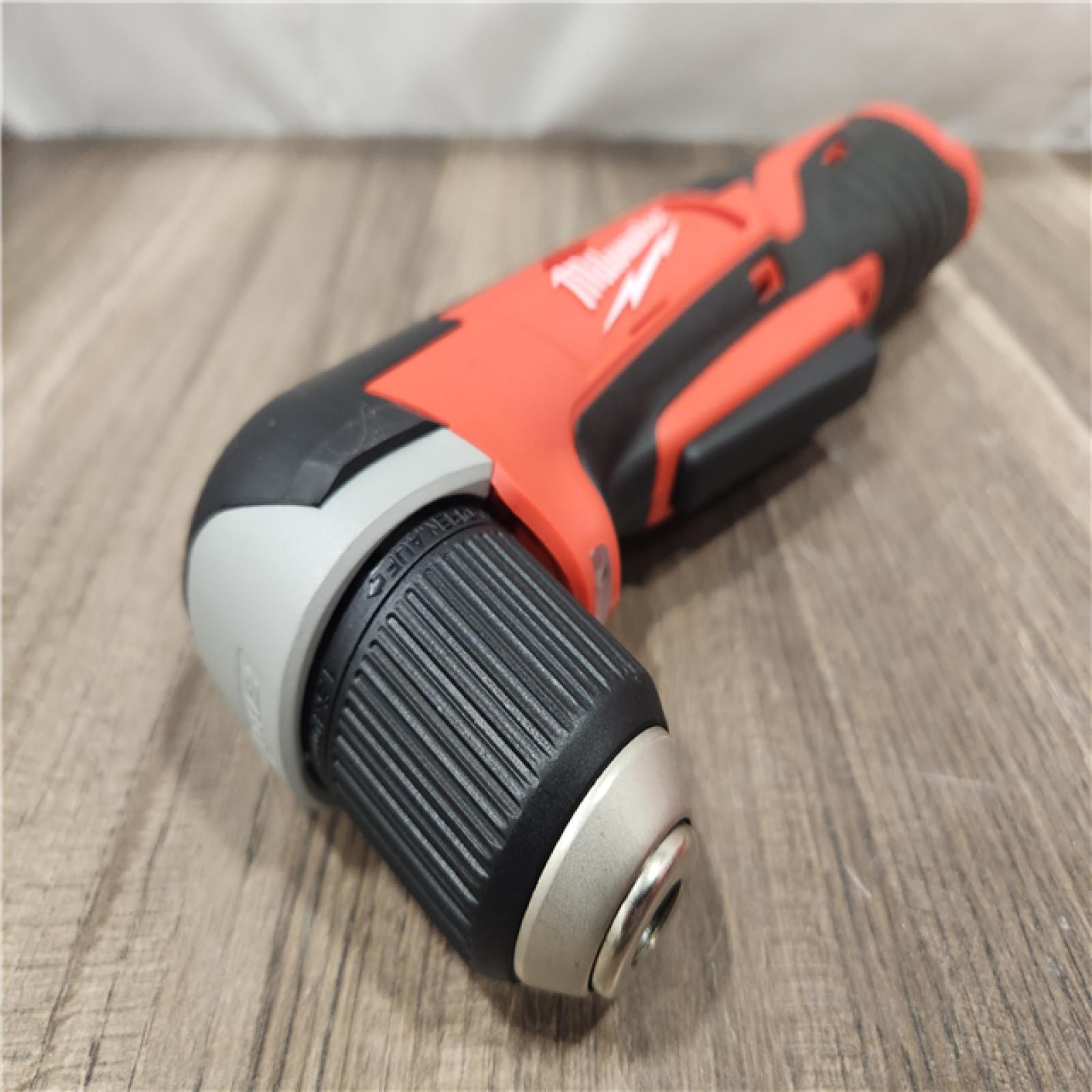 AS-IS- Milwaukee M12 12V Lithium-Ion Cordless 3/8 in. Right Angle Drill (Tool Only)